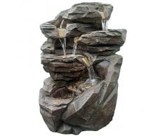 Zen Light SCFRG58 Niagara Grand Fontaine de Jardin Pierre 54 x 42 x 70 cm