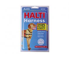 Halti Harnais pour Chien Anti-Traction Rouge et Noir Taille M
