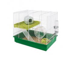 Ferplast Duo Cage pour Hamster avec Accessoires Barreaux Blancs