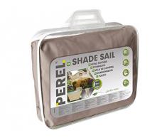 Perel 06559 Voile d'Ombrage Carrée Taupe/Marron 5 x 5 m