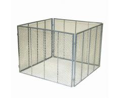 greemotion 360052 Composteur en métal déployé 100 x 100 x 80 cm