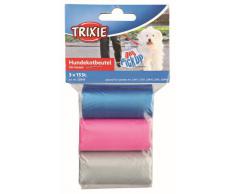 Sacs ramasse crottes, 3 rouleaux de 15 sacs, assortis, chiens