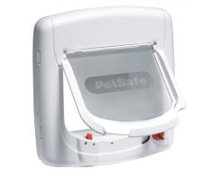 Petsafe Chatière 400SGIFD Magnétique Finition Arrondie pour Chat Blanc