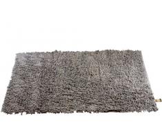 Gözze, tapis à poils longs, antracite, 60x100 cm, 100% coton, excellente qualité, 1 800 g/m², Standard 100