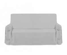 Soleil dOcre 112032 Panama Housse de Fauteuil en Coton Gris 100 x 200 x 60 cm