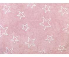 Aratextil. Tapis en 100% coton lavable en machine. Collection Estrella Rosa