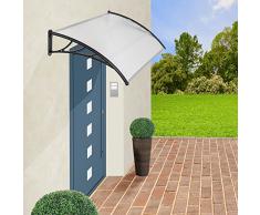 TecTake Auvent de porte store marquise solaire abri banne entrée ombre protection 150cmx100cm