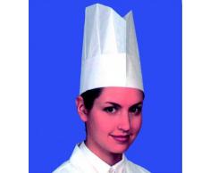 TOQUE DE CHEF PAPIER (x10) hauteur 23,5 cm
