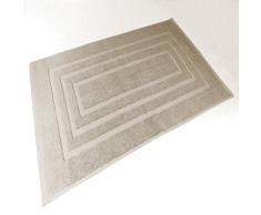 douceur dintérieur tapis de bain 50x85 cm eponge vitamine taupe