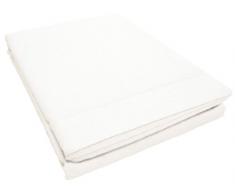 douceur dintérieur drap plat 1 personne 180x290 cm lina blanche