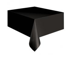 Unique Party - 5096 - Nappe en Plastique - 2,74 x 1,37 m - Noir