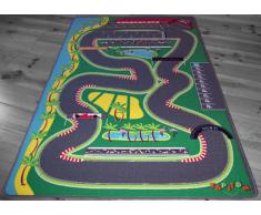 Tapis de jeu enfant - Circuit de F1 pour petites voitures - 130 X 200 cm