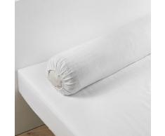 Douceur dIntérieur Protège Traversin Molleton Uni Coton Blanc 45 x 145 cm