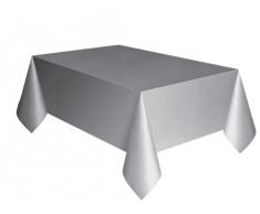 Unique Party 5083 - Nappe en Plastique Argent 2,74 m x 1,37 m