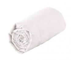 douceur dintérieur drap housse 1 personne 90x190 cm jersey jersy blanc