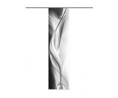 Home Fashion Panneau Japonais Halifax 245 x 60 cm, 100% Polyester, Gris