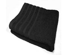 douceur dintérieur serviette de toilette 50x90 cm eponge vitamine noir