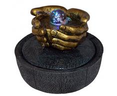 Zen'Light Lhassa Fontaine d'Intérieur Marron Foncé 30 x 30 x 22 cm