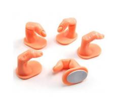 5 Pièces outils faux-doigt plastique pour la pratique de l'art des ongles de Boolavard