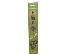Thé Vert Morning Star Encens Japonais de qualité Nippon Kodo – – 50 bâtons d'encens + support