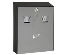 Wedo 17035112 Cendrier mural Gris/Noir