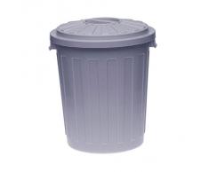 OKT 2053697 Poubelle Plastique Argent 23 L Taille Maxi