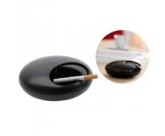 Cendrier Galet hermétique Noir Mélamine Incassable Balvi 24381