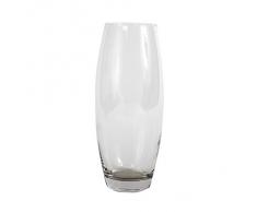 CAR Bomboniere Car Vase Bombé en Verre, 26 cm de Hauteur, Transparent