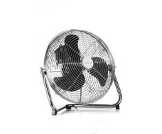 Tristar VE-5933 Ventilateur de Table Chromé 3 Vitesses 1320 tr/minutes Oscillant Diamètre: 30 cm