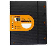 Rhodia Exabook 132142C Cahier Organisation Spirale A4+ 160 Pages 5X5 avec Cadre en-Tête