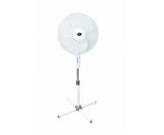 Ventilateur Rotatif Sur Pied Blanc 44cm