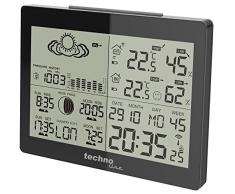 Technoline WS 6760 Station Météo avec Horloge Noir