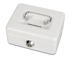 MAUL Caisse à monnaie avec fente tirelire L125 x P95 x H60 mm Blanc