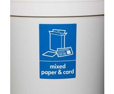 & de Papier carte Sticker pour poubelle de recyclage Tri sélectif maintenant 10 x 15 cm