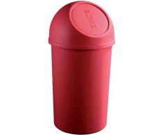 helit poubelle à clapet, 45 litres, ronde, en PP, gris