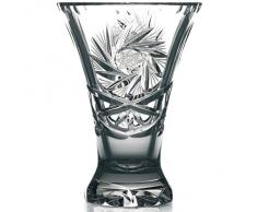 Vase en cristal, Collection "LINA" transparent, H=24 cm, fait à la main, cristal, style moderne - uniques (GERMAN CRYSTAL powered by CRISTALICA)