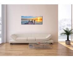 Impression sur toile - un élément - largeur : 100cm, hauteur : 40cm - Image sur toile - Photo N° 2402 - prete a suspendre - encadrée - Tableaux pour la mur - motif moderne - Décoration - pret a accrocher - tableau: AB100x40-2402