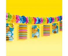 Guirlande Totally Tiki 370 cm - Fête hawaïenne - Deco des Caraïbes - Décoration - Déco d'anniversaire - Soirée à thème