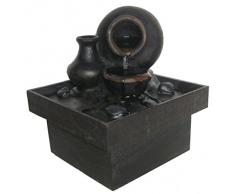 Zen Light SCFRPF7 Pot Fontaine dIntérieur Marron/Noir 13 x 13 x 15 cm