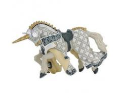Papo - 39916 - Figurine - Cheval de Maître des Armes Cimier Licorne