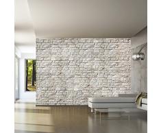 Papier peint intissé ! 300x210 - 3 couleurs au choix - Top vente - Papier peint - Tableaux muraux déco XXL - brique noyaux f-A-0004-a-c