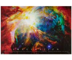 1art1 Motivation Poster - Imagination, Galaxie Nébuleuse (91 x 61 cm)