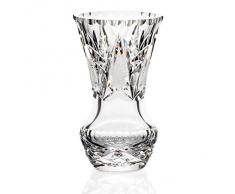 Vase, vase en cristal, collection "VIRNA", 15 cm, fait à main, transparent (GERMAN CRYSTAL powered by CRISTALICA)