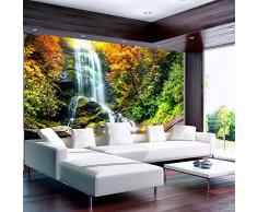 murando Papier peint intissé 350x256 cm Décoration Murale XXL Poster Tableaux Muraux Tapisserie Photo Trompe l'oeil nature paysage cascade 10110903-43
