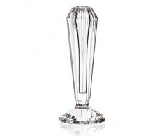 Vase, vase en cristal, collection "SIGMA", 21 cm, fait à main, transparent (GERMAN CRYSTAL powered by CRISTALICA)