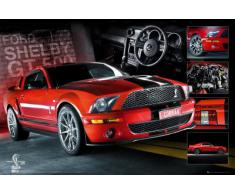 1art1 Voitures Poster - Easton Mustang Rouge (91 x 61 cm)