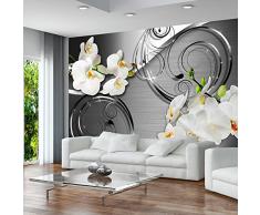 Papier peint intissé 300x210 cm - Top vente ! Papier peint ! Tableaux muraux déco XXL ! fleurs orchidée b-A-0065-a-b - 3 couleurs ? choisir