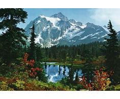 Posters: Montagnes Rocheuses Papier Peint Photo/Poster - Le Matin A La Montagne 8 Parties (368 x 254 cm)