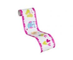 A.S. Création Frise murale autocollant Kids Party bleu multicolore orange 5,00 m x 0,13 m 895417