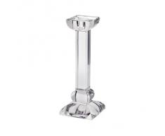 CRISTALICA Bougeoir Chandelier classique en cristal au plomb transparent 20 cm